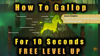 How To Gallop For 10 Seconds (Non-Stop Gallop Horse Quest) // Nobody Saves The World