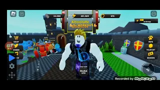 100K strength No Pets Castle Area only on Strongman Simulator Roblox