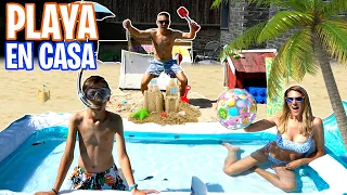 ¡CONSTRUIMOS UNA PLAYA EN CASA!