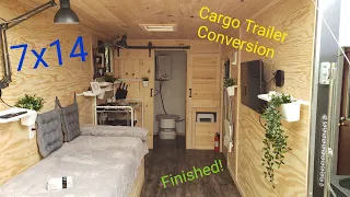 7x14 Cargo Trailer Camper Conversion Finished (Tiny house?)