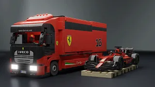 Lego 2022 F1-75 Truck in Blender
