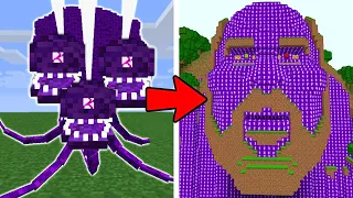 Wither Storm VS F BOMB The Temple of Notch in Minecraft  #minecraft #minecraftwitherstorm