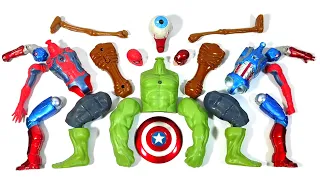 Merakit Mainan Hulk Smash, Siren Head, Captain America, Spider-Man Marvel The Avengers Superhero