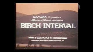 Birch Interval (1977) - VHS Trailer [7K Seven Keys Video]