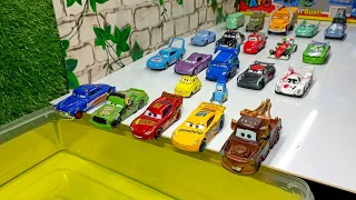 Looking for Disney Pixar Cars On The Rocky Road : Lightning Mcqueen, Cruz, Mater, Chick Hicks, Guido