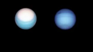 Why are Neptune and Uranus different colors?