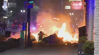 Protesters march across Portland, rally outside Justice Center