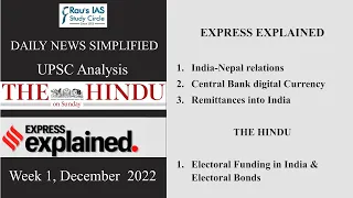 THE HINDU (04 December) & IE EXPLAINED (28 November-04 December) – UPSC IAS – DNS