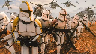 Brutally Realistic Clone Wars GEONOSIS INVASION! - Squad: Star Wars Mod