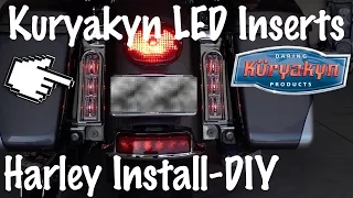 Install Kuryakyn LED Saddlebag Support Insert Lights on Harley Touring 2014-2016-Biker Podcast