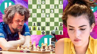 Apathetic chess game | Magnus Carlsen vs Alexandra Botez 8