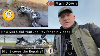 Crashed on Ice 😲, What Youtube Paid me 💰 Honest answer and did it cover the repair costs? 🤔 Triumph