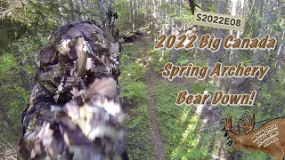 2022 Spring Canada Archery Bear Hunt.  Bowhunting Big Canada Bears.