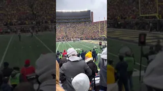 A scuffle breaks out when OSU DB rips off and throws a UM players helmet about 20 yards