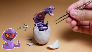 How to make realistic Pokemon hatching from eggs / Polymer Clay / Epoxy resin
