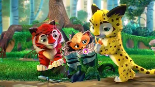 Uncovering Leo and Tig's Funny Friends Games 🦁🐯 | Kids' Animated Cartoon