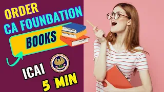 How to order ca foundation books for june 2024 from cds portal || ca foundation || icai || #books