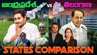 Andhra Pradesh vs Telangana State Comparison|| AP and Telangana State GDP Explained By @KrazyTony