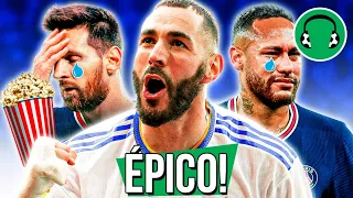 ♫ HISTÓRICO! BENZEMA FAZ TRÊS E ELIMINA PSG! 😱 | Paródia Dançarina - Pedro Sampaio ft. MC Pedrinho