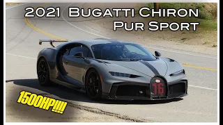 The Bugatti Chiron Pur Sport is a 1500 HP, $3.9M Canyon Carving Missile - One Take