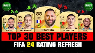 FIFA 24 | TOP 30 BEST SAUDI ARABIA PLAYERS RATINGS! 🤯😱 ft. Benzema, Ronaldo, Mahrez…