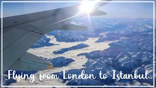 Flying from London to Istanbul