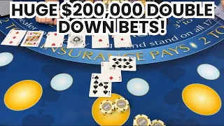 Blackjack | $700,000 Buy In | EPIC High Roller Casino Win! Huge $200,000 Double Down Bets!