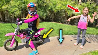 Trinity Pulls Madison's Tooth With Her Motorcycle!!!