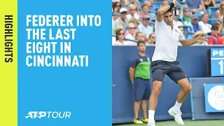 Highlights: Federer Reaches Last Eight In Cincinnati 2018