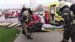 Пожарно-тактические учения в рамках проведения тренировки по ГО