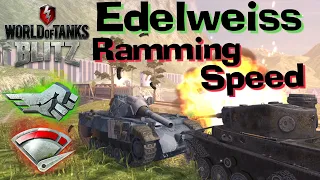 WOT Blitz Edelweiss Best Tank in Mad Games  Ram & Run