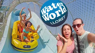 🌊 WATER WORLD Lloret de Mar 2023 | Todos los Toboganes ✅ El Mejor Parque Acuático de Cataluña