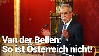 Bundespräsident Van der Bellen unterstützt Neuwahlen