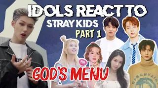 [IDOLS] TWICE, IZ*ONE, SF9, CLC, NIZI, DAY6, ONEUS, etc REACT to Stray Kids God's Menu! Part 1