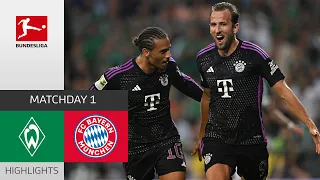 Kane Debut Goal - Sané Brace! | SV Werder Bremen - Bayern München 0-4 | MD 1 – Bundesliga 23/24