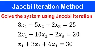 🟢06a - Jacobi Iteration Method: Example 1