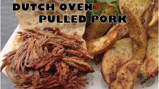 Dutch Oven Pulled Pork | @DutchyOutdoorCookingBBQ  | Cast Iron Cooking