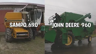 Sampo 690 із Гощі в Хмільник. Майданчик пана Валерія.  John Deere 960 із Корця на Дубровицю