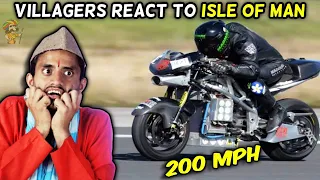 Villagers React To Isle Of Man TT ! Tribal People React To Isle Of Man TT Top Speed