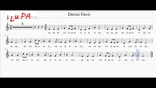 Lulajże Jezuniu - ( Dormi Gesù) - Flauto dolce - Note - Spartito - Karaoke - Canto - Instrumental.