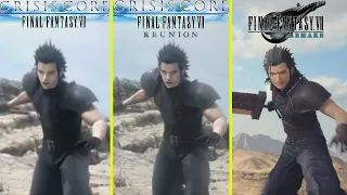 The Price of Freedom Scene Comparison - Crisis Core vs Reunion vs Final Fantasy VII Remake