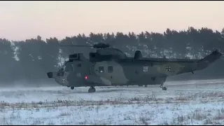 Seaking MK41 Start im Schnee auf dem Truppenübungsplatz