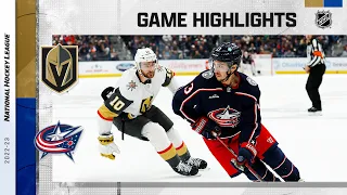 Golden Knights @ Blue Jackets 11/28 | NHL Highlights 2022