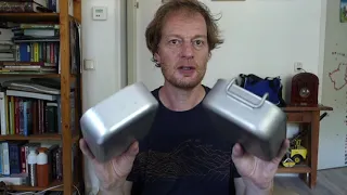 Mess kit: steel vs aluminum. Dutch army.