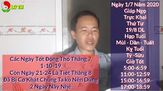 Xem Ngày Tốt Tháng 7 Năm 2020 Động Thổ