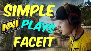 s1mple plays Faceit on Overpass w JW, dennis & PlesseN | 2016.12.30.