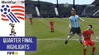 1994 World Cup SIM - Quarter Final Highlights