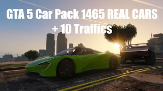 GTA 5 Car Pack 1465 REAL CARS + 10 Traffics