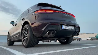 Porsche Macan S 2023 - Exhaust sound check CRAZY PopUps! 💥 4K 🤯