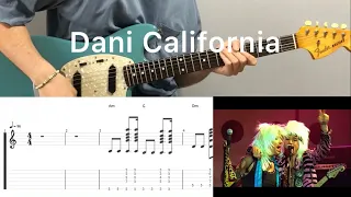 RHCP - Dani California (guitar cover with tabs & chords)